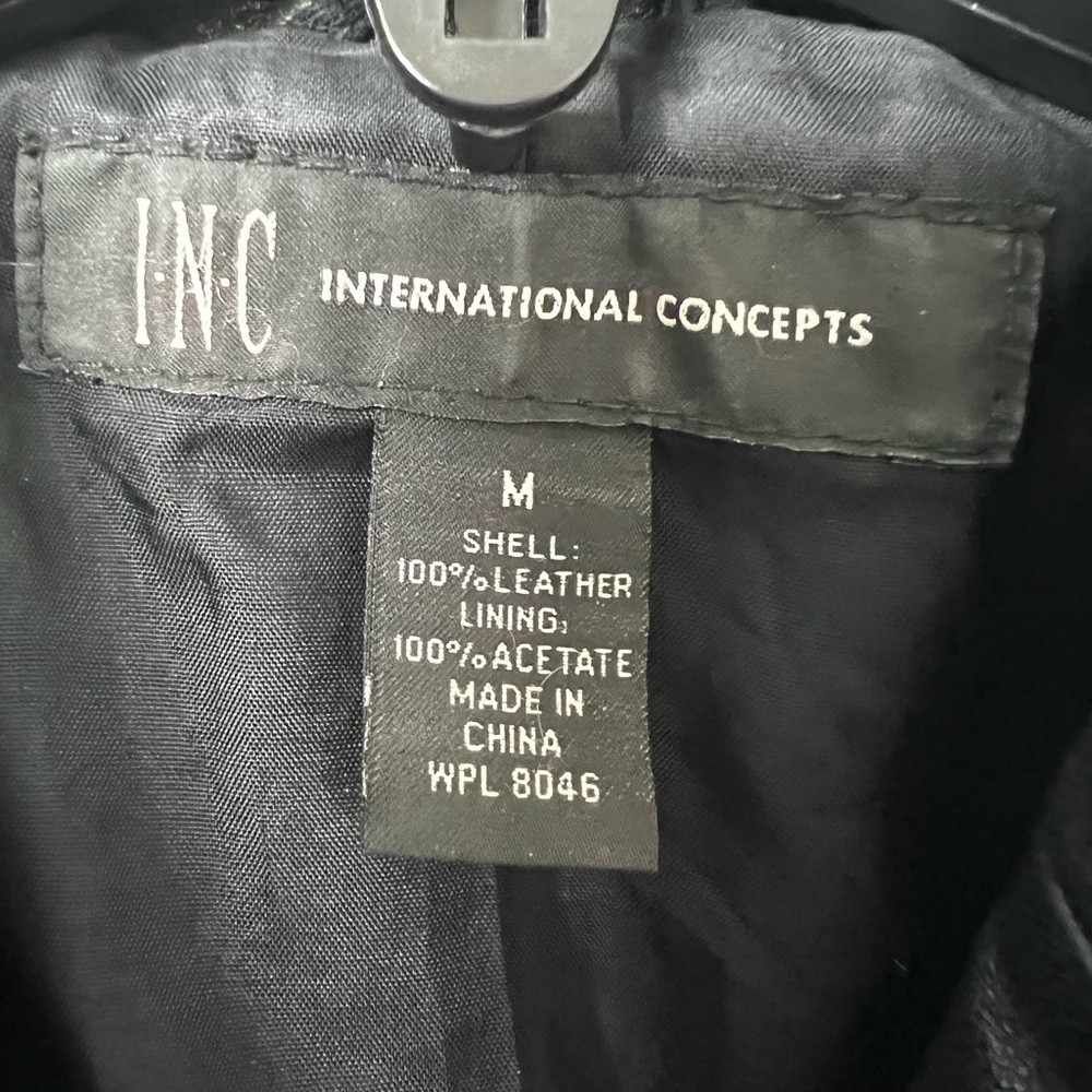Inc Medium Leather Blazer Jacket. - image 8